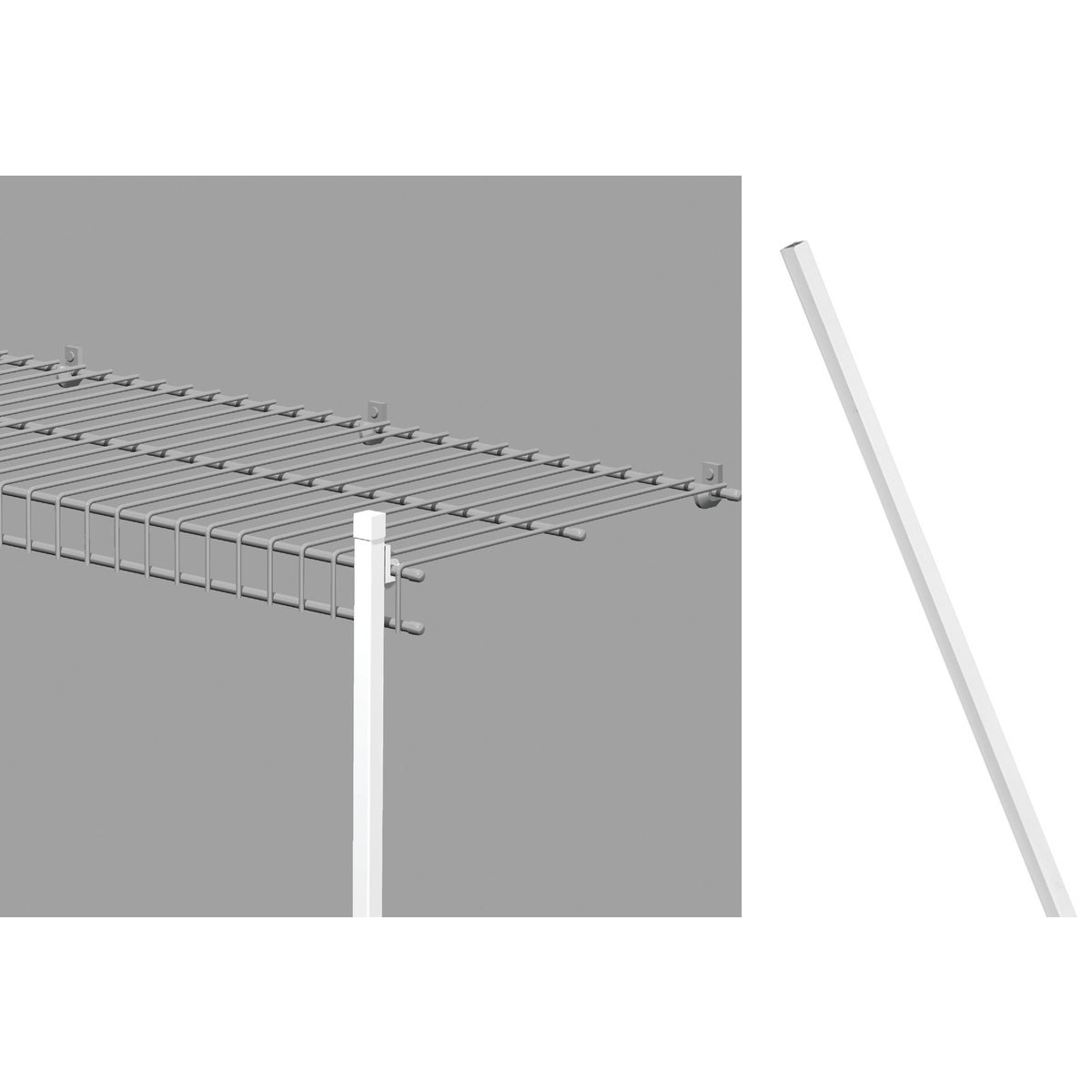 84" SHELF SUPPORT POLE - 100900 by Closetmaid