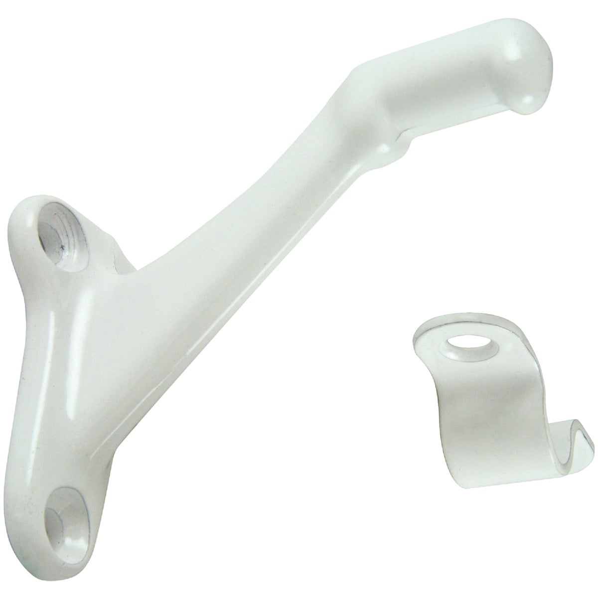 2PC WHT HANDRAIL BRACKET - 61736 by Ultra Hardware