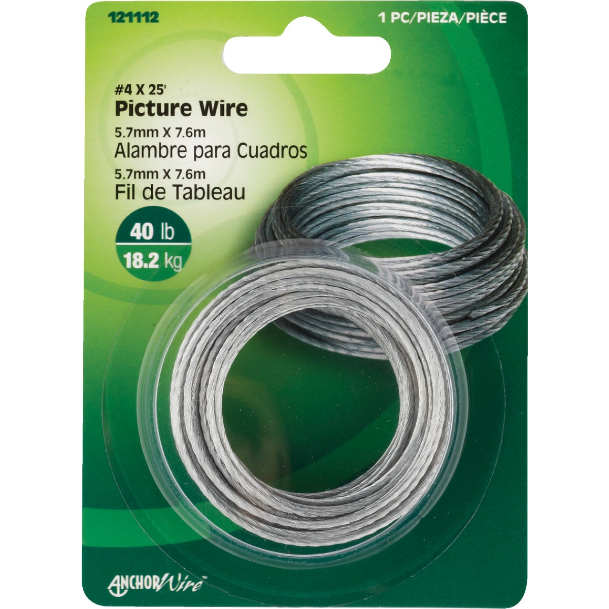 25' PICTURE WIRE - 121112 by Hillman Fastener