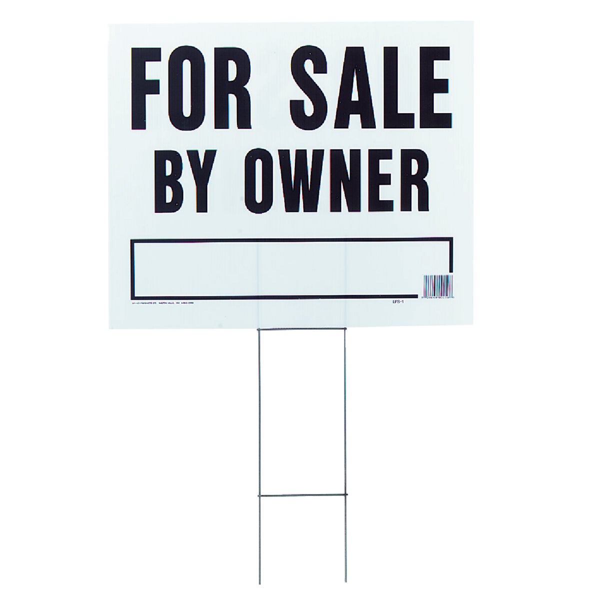 FOR SALE BY OWNER SIGN - LFS-1 by Hy Ko Prods Co