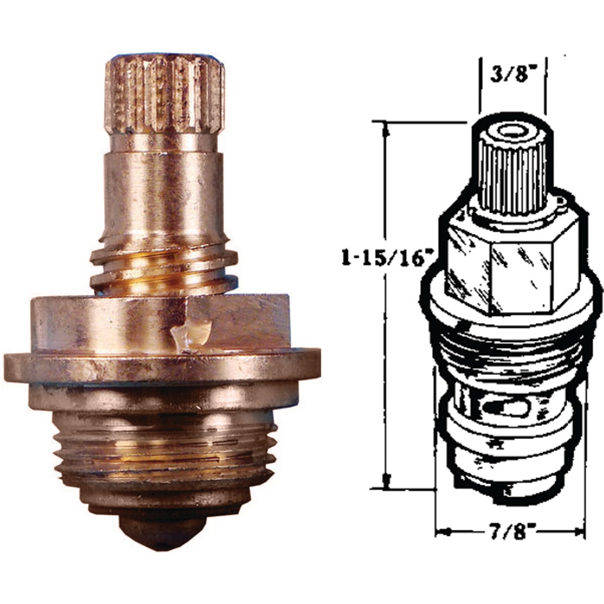 NIBCO FAUCET STEM - P-048C by U S Hardware