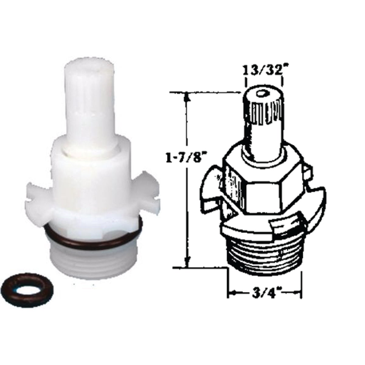 UTOPIA FAUCET STEM - P-119C by U S Hardware
