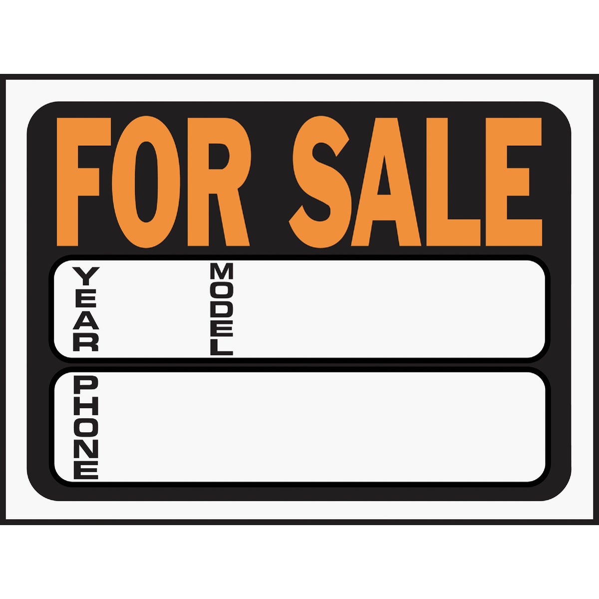 9X12 AUTO FOR SALE SIGN - 3031 by Hy Ko Prods Co