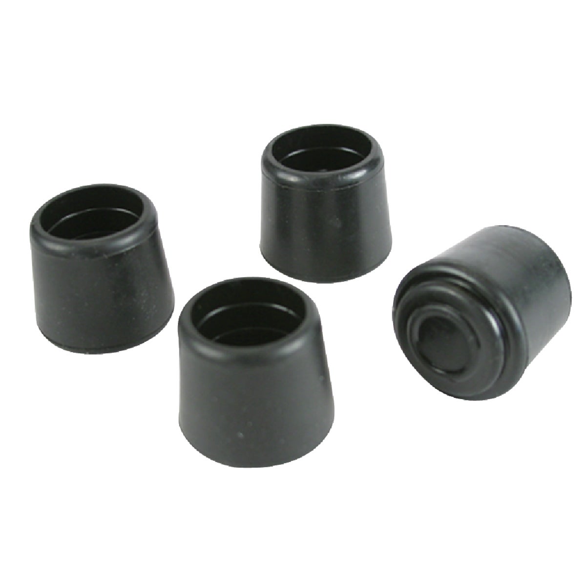 1" BLK RUBBER TIPS - 97484 by Magic Sliders