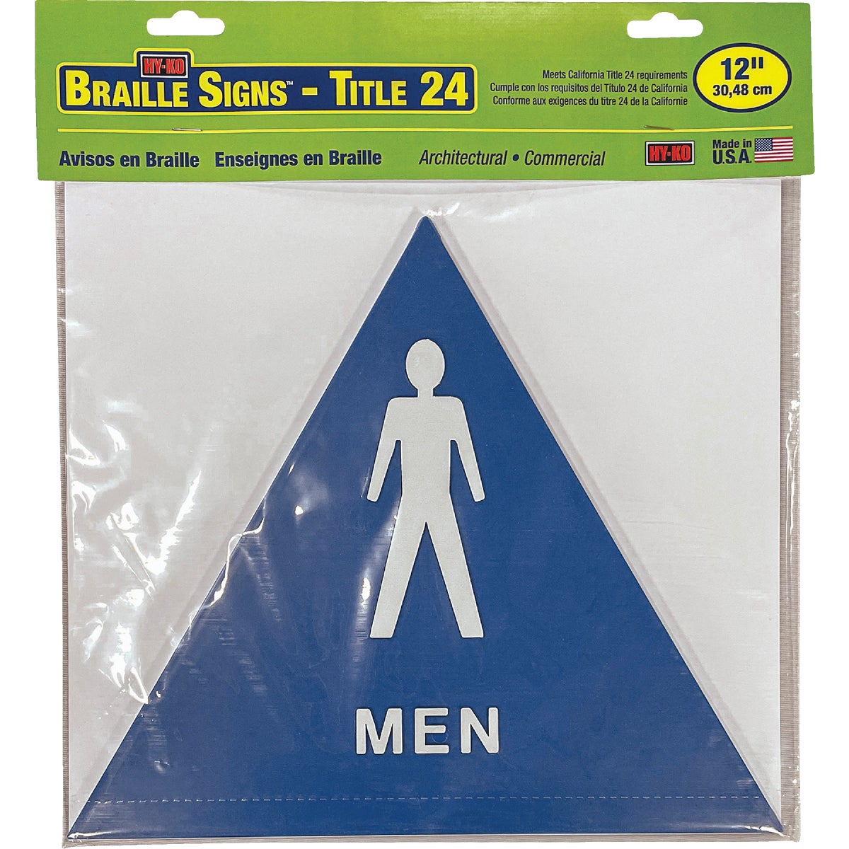 MEN BLUE TRIANGLE SIGN - T-24M by Hy Ko Prods Co