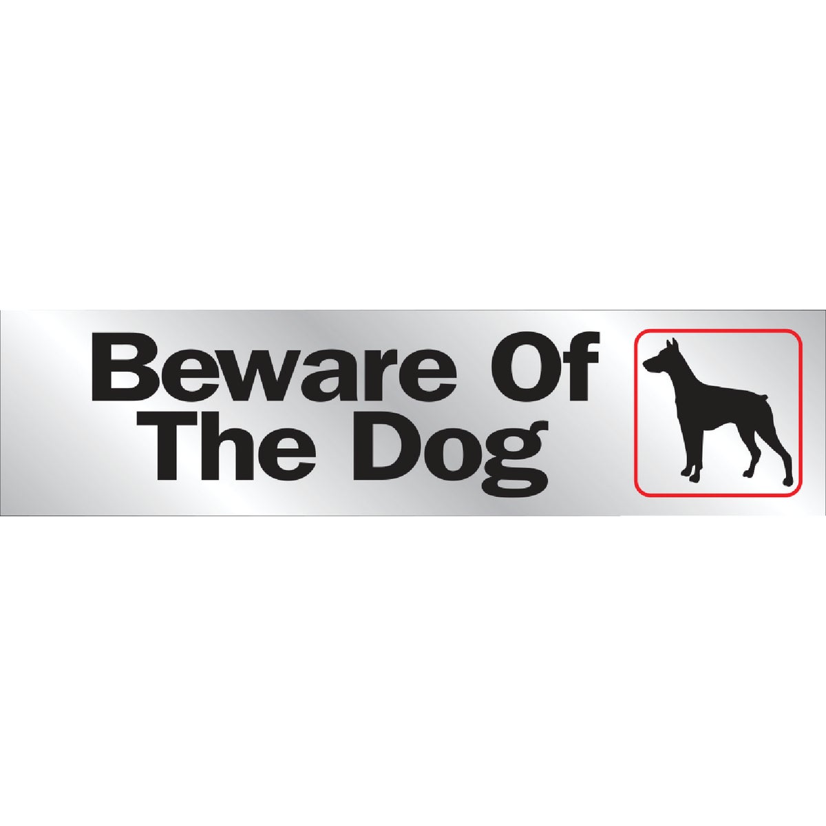8-1/2X2 BEWARE DOG SIGN - 441 by Hy Ko Prods Co