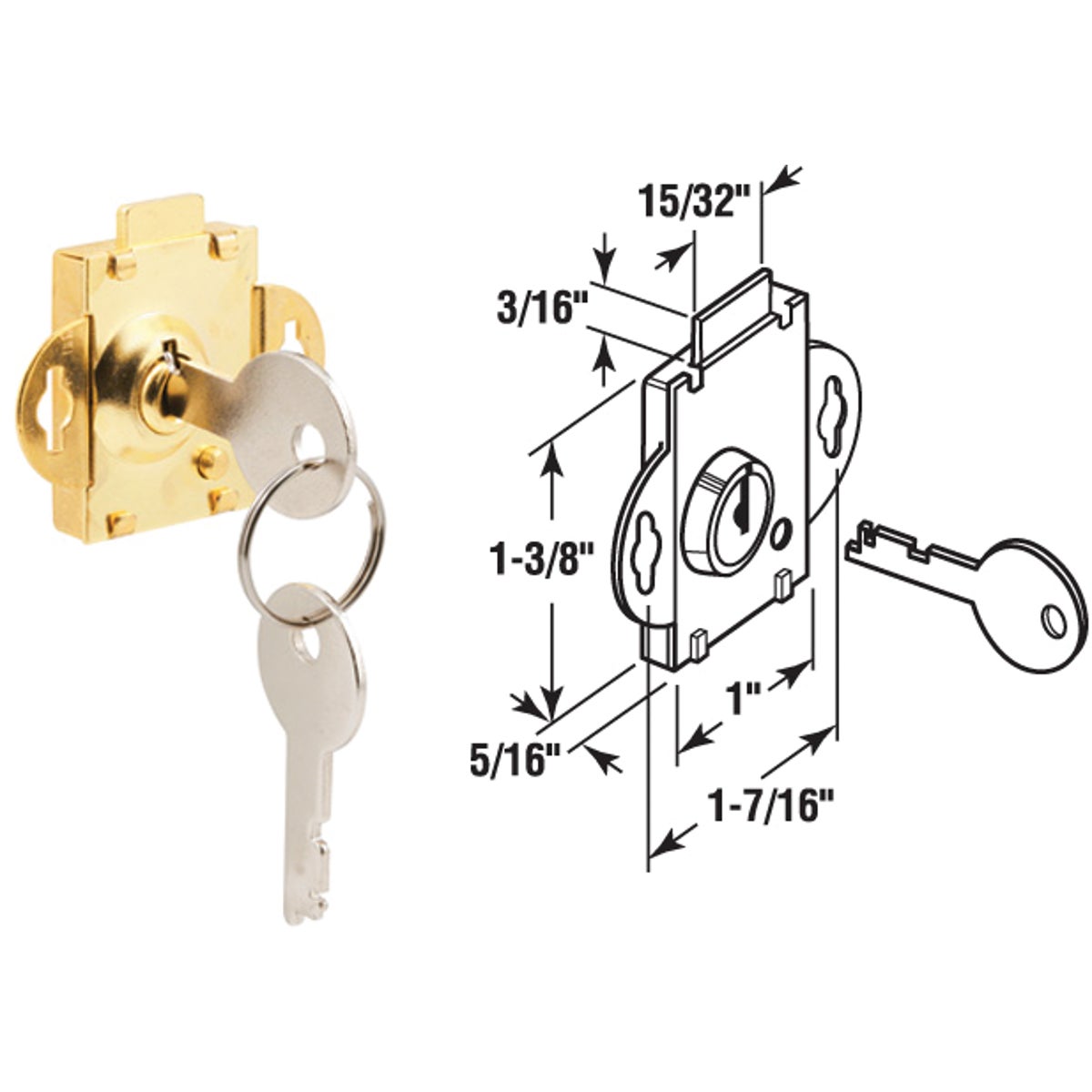 LOCK MAILBOX BOLT - S4048 by Prime Line Products