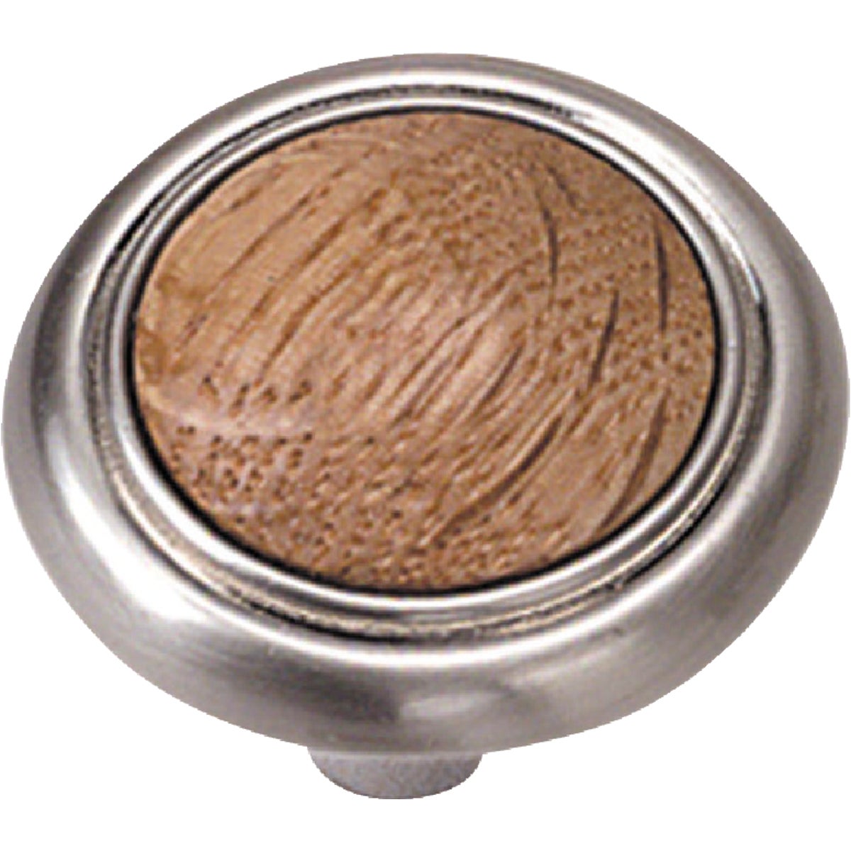 1-1/4 OAK &amp; CHROME KNOB - 15434 by Laurey Co