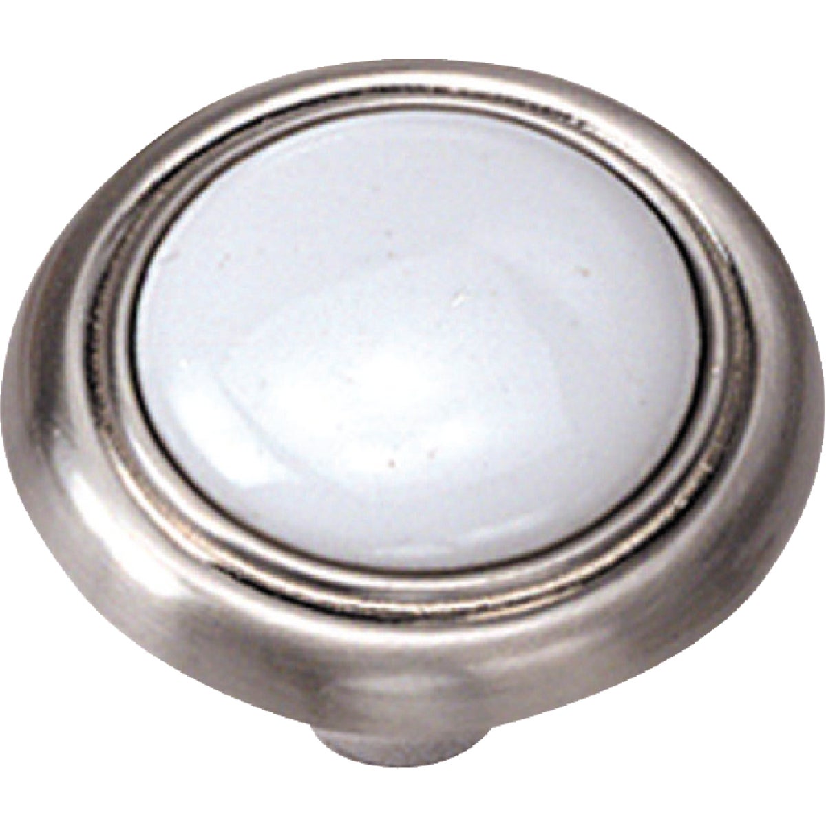 1-1/4 WHT CHROME KNOB - 15438 by Laurey Co