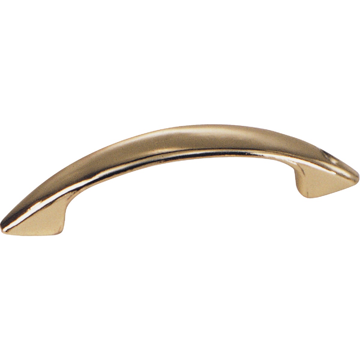 3" POLISHED BRASS PULL - 22037 by Laurey Co