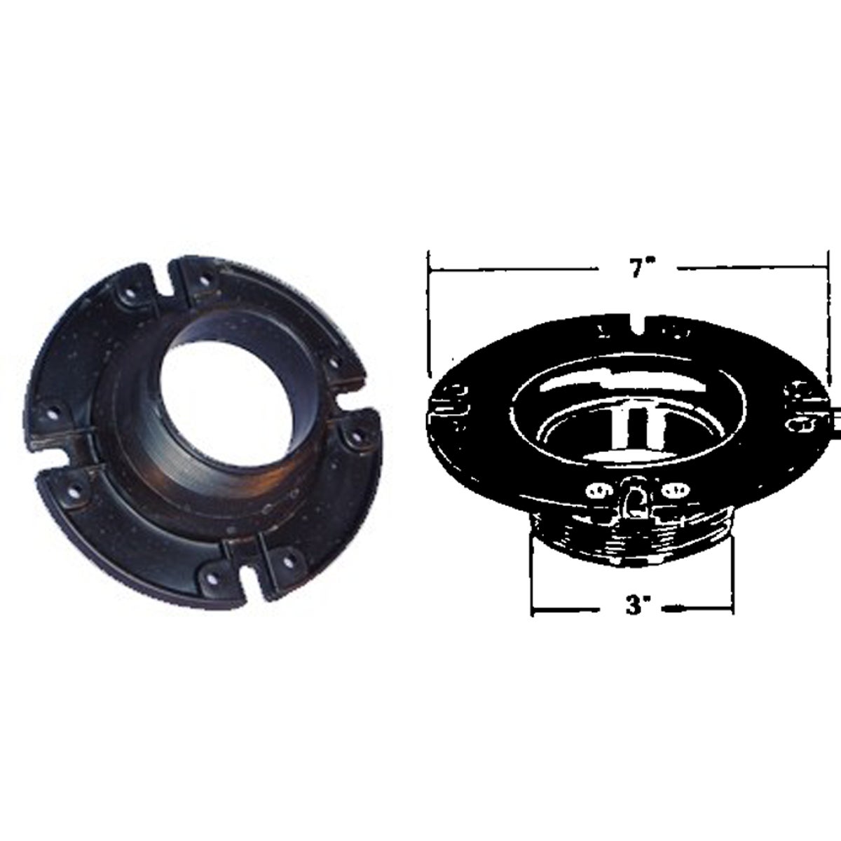 COMMODE FLANGE - P-110C by U S Hardware