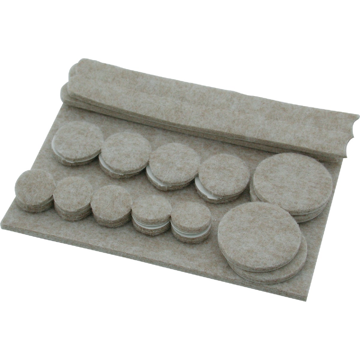 25PC ASST FELT PADS - 232742 by Shepherd Hardware