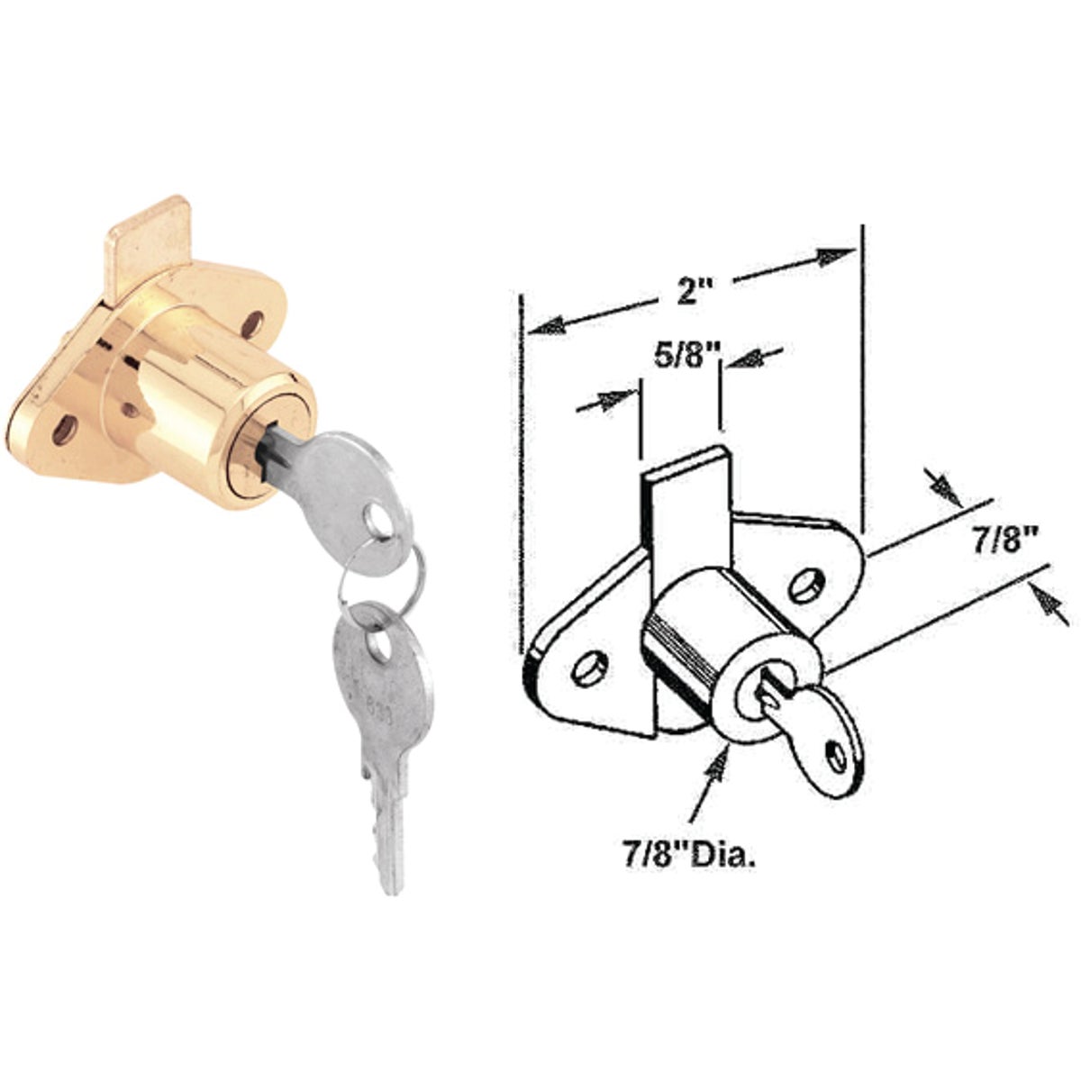 DRAWER CAM LOCK - U 9947 by Prime Line Products