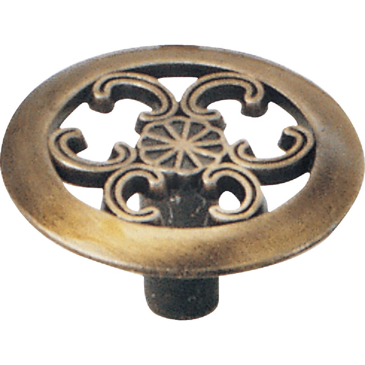 1-1/2" ANTQ BRASS KNOB - 79005 by Laurey Co