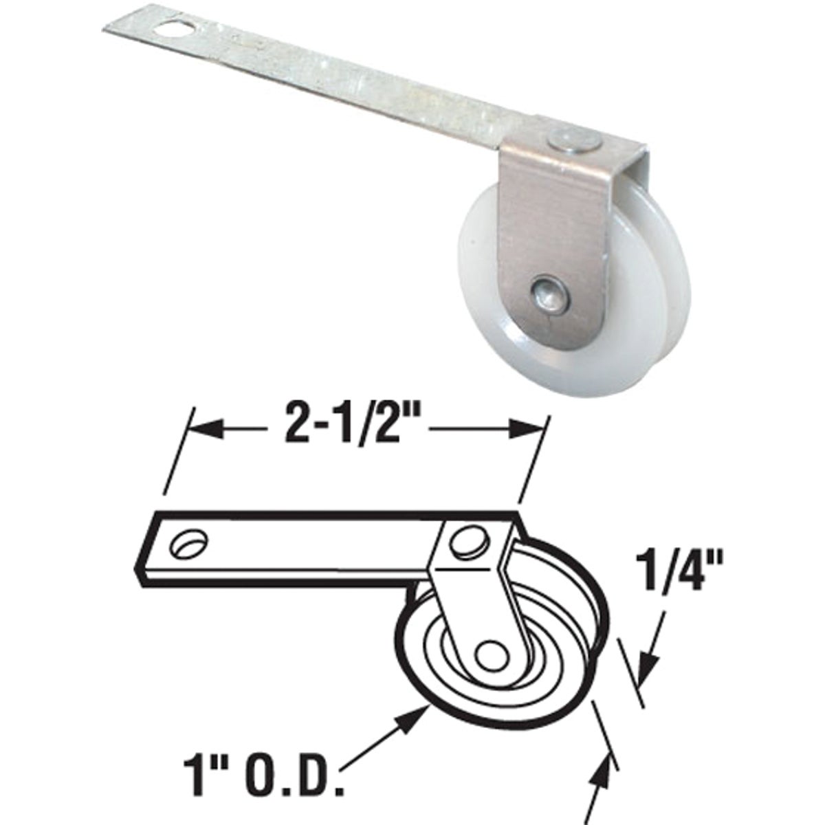 SCREEN DOOR ROLLER - 1186 by Prime Line Products