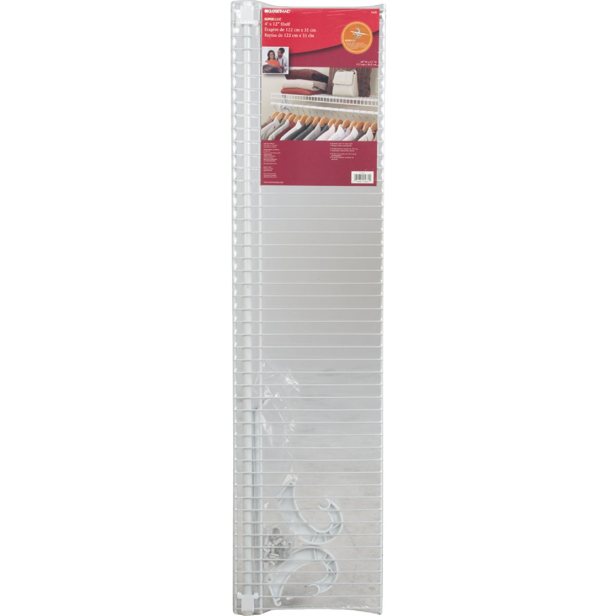 4'X12" SLIDE SHELF KIT - 563100 by Closetmaid