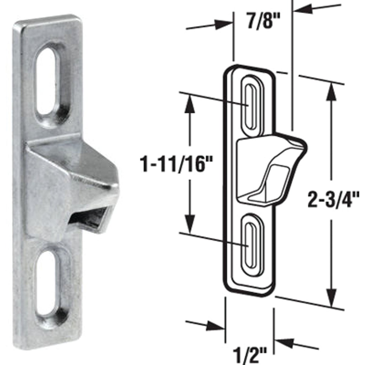 PATIO DOOR STRIKER - 14504 by Prime Line Products