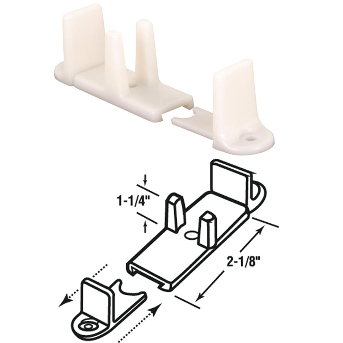 ADUSTABLE FLOOR GUIDE - 163236 by Prime Line Products