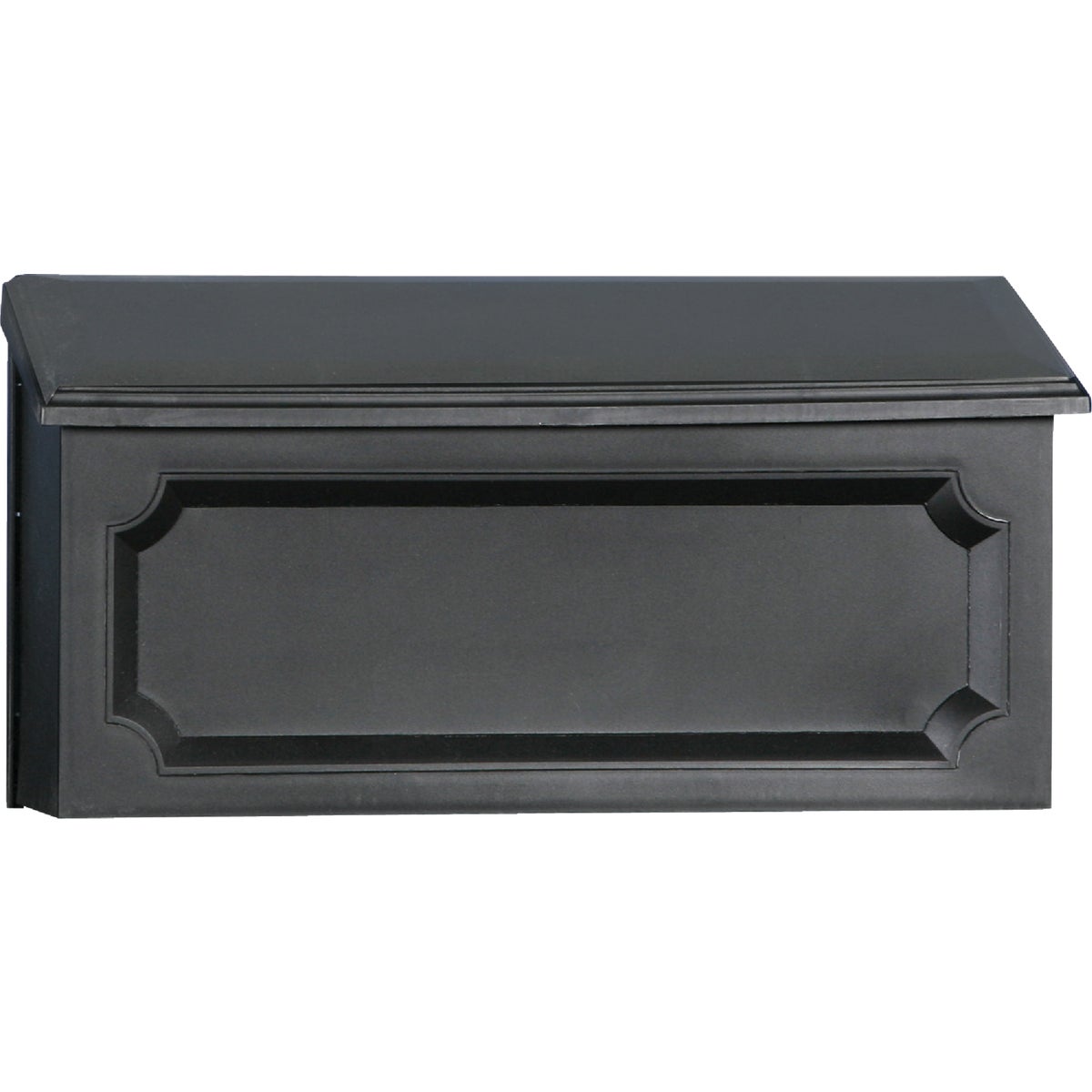 BLK HORZNTL POLY MAILBOX - WMH00B04 by Solar Group