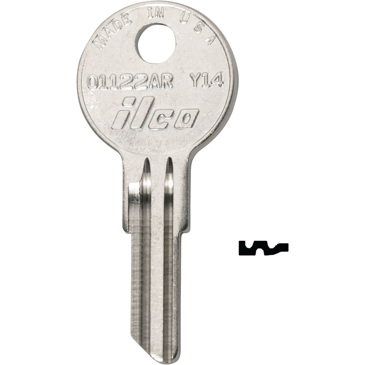 Y14 DIB YALE DOOR KEY - O1122AR DIB by Ilco Corp
