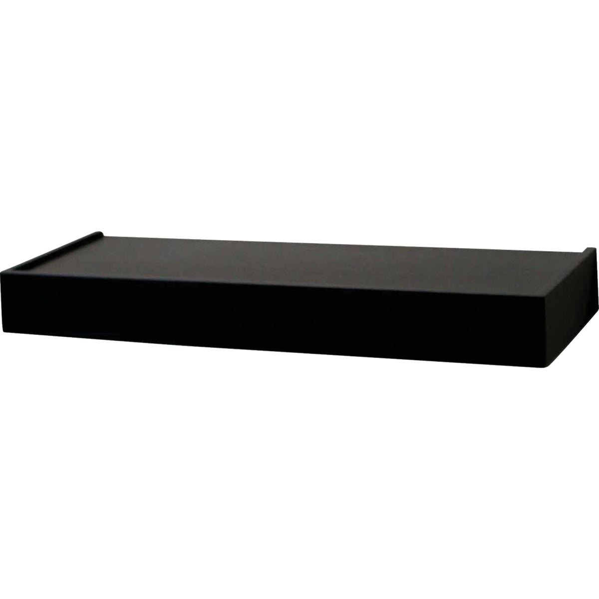 24" BLACK FLOATING SHELF - 0140-24BK by Knape & Vogt Mfg Co