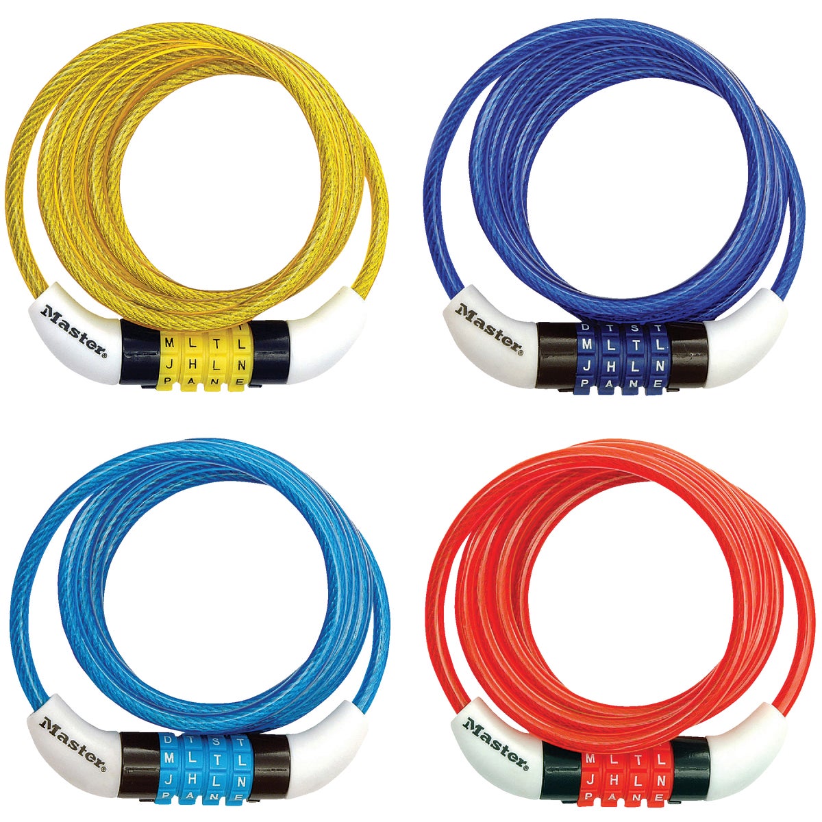 4' BLUE CABLE LOCK-WORD - CL-454-BL by Wordlock