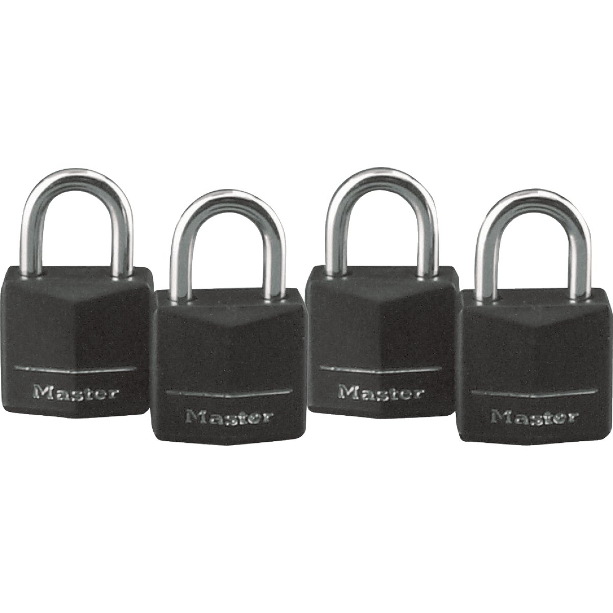 4PK 3/4" CVR ALU PADLOCK - 121Q by Master Lock Company