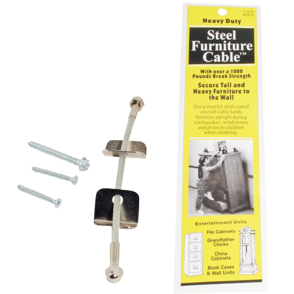 7" ANTI TIP FURN CABLE - 2830 by Ready America Inc