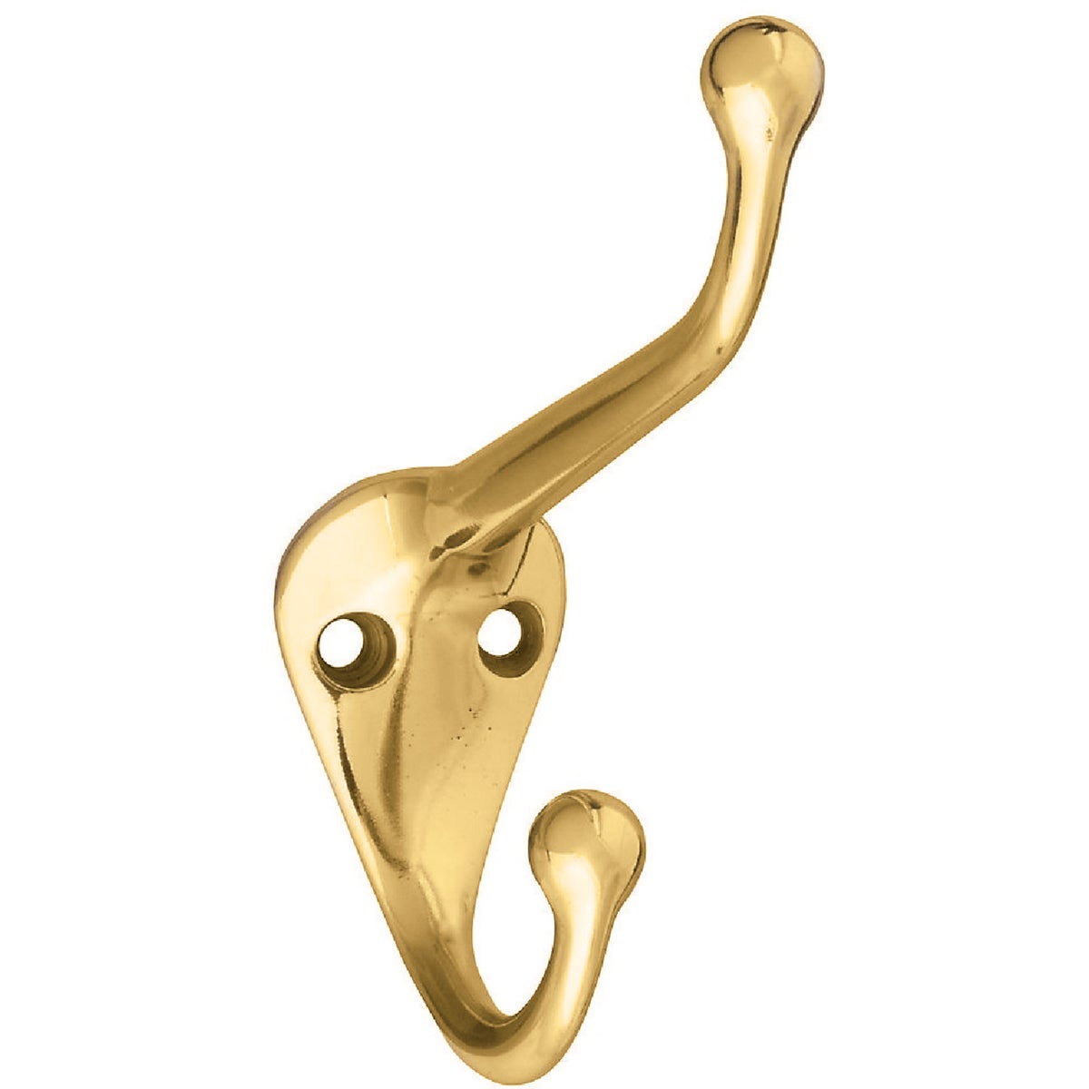 STN BRS COAT &amp; HAT HOOK - N198101 by National Mfg Co