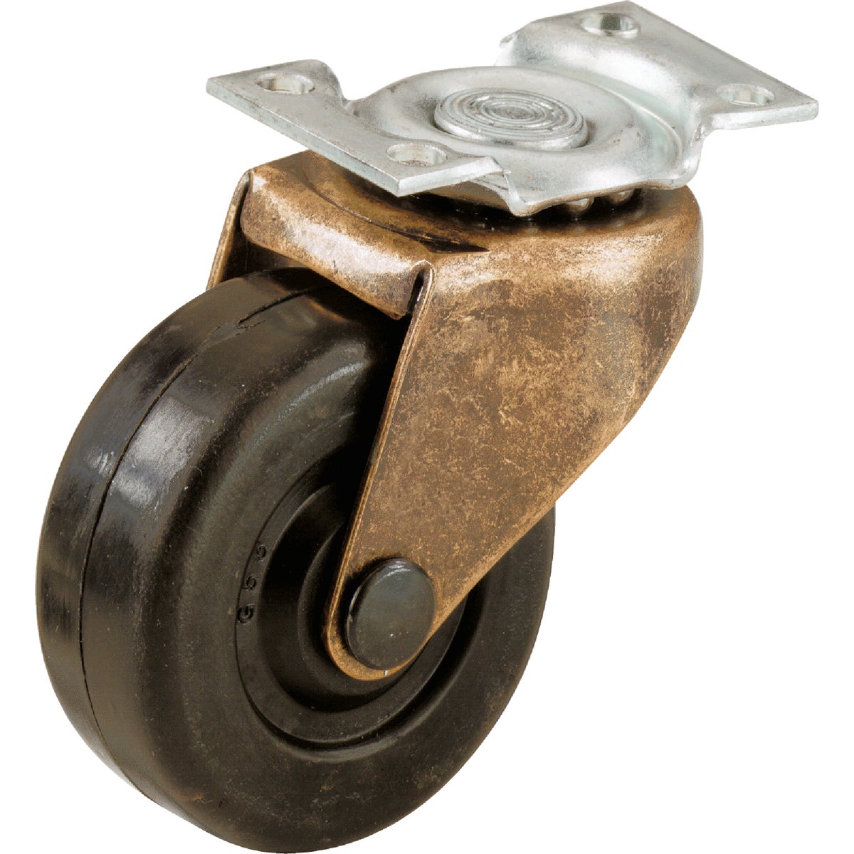 2" RUBBER PLATE CASTER - 243612 by Shepherd Hardware