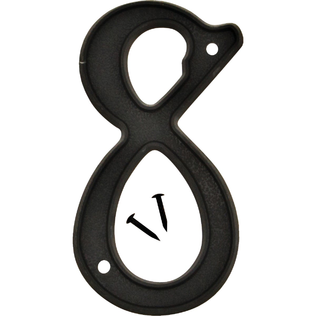 4" BLK NUMBER 8 - PN-29/8 by Hy Ko Prods Co