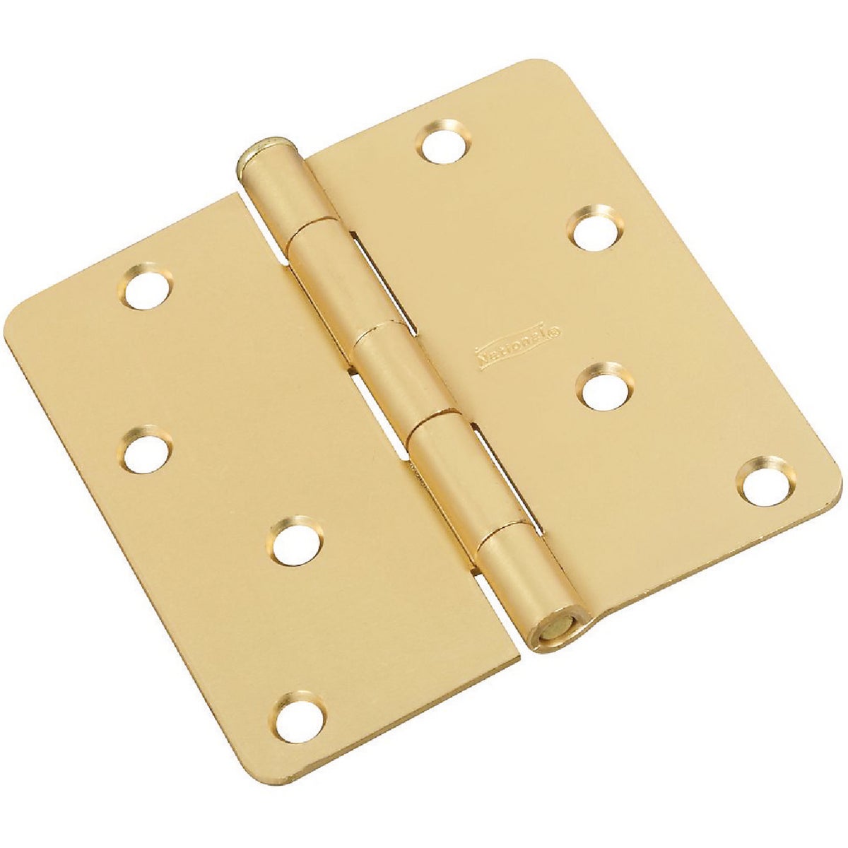 4" STN BRS HINGE - N186932 by National Mfg Co