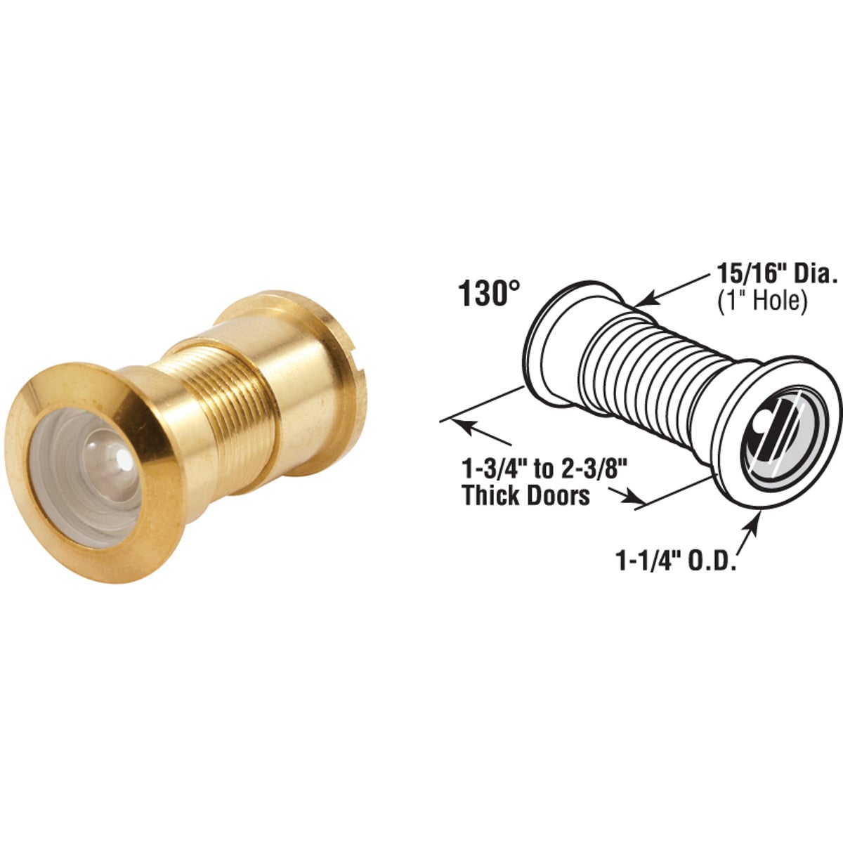 1" DOOR VIEWER - U 9896 by Prime Line Products