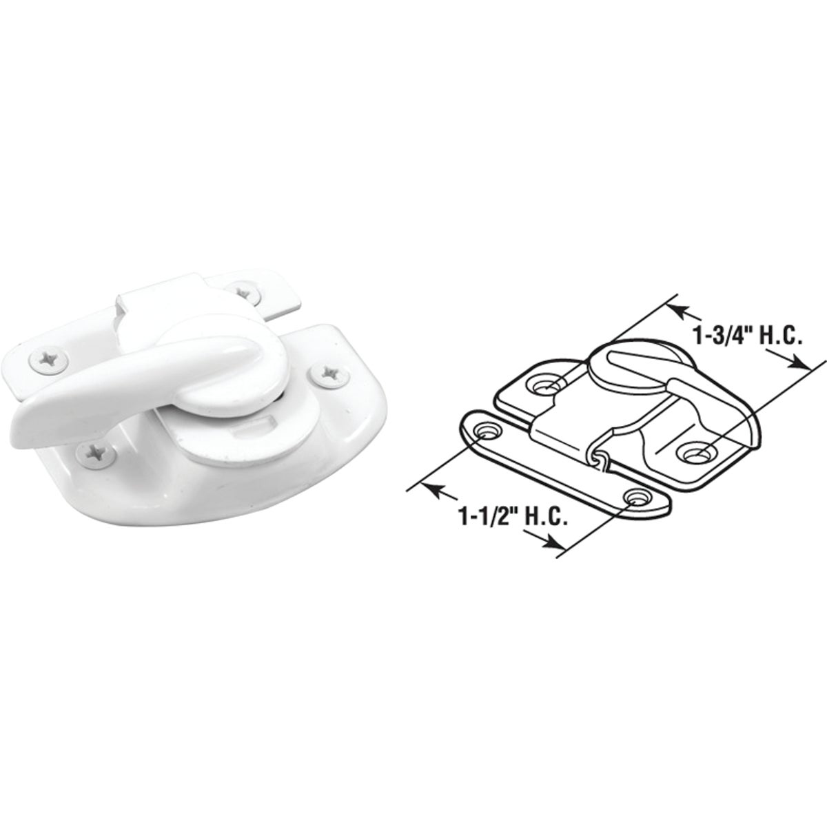 WHT SAFETY SASH LOCK - U 9925 by Prime Line Products