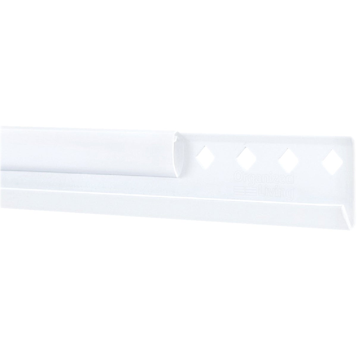 40" WHITE HANGING RAIL - 7913444011 by Schulte Corp