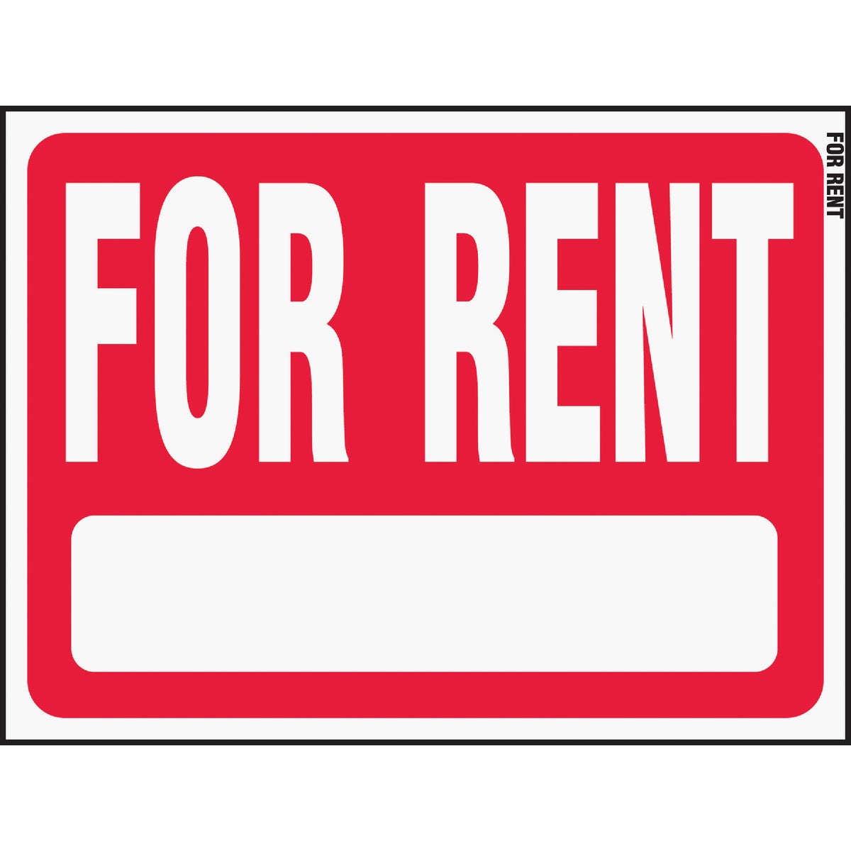 18X24 FOR RENT SIGN - RS-603 by Hy Ko Prods Co
