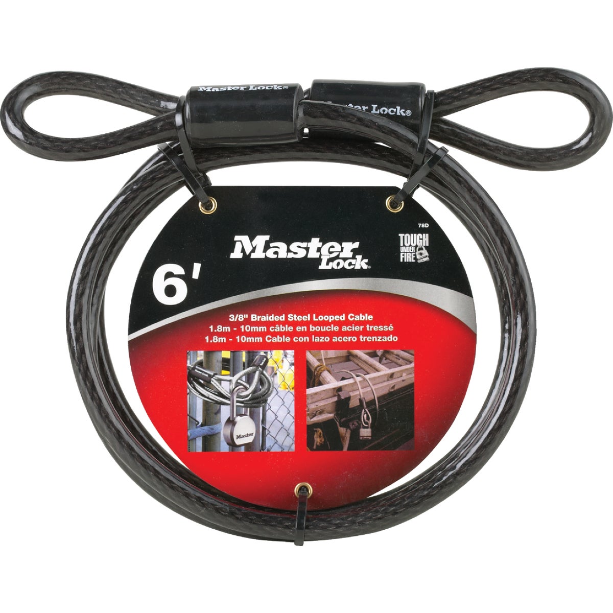 6' STEEL CABLE - 78DPF by Master Lock Company