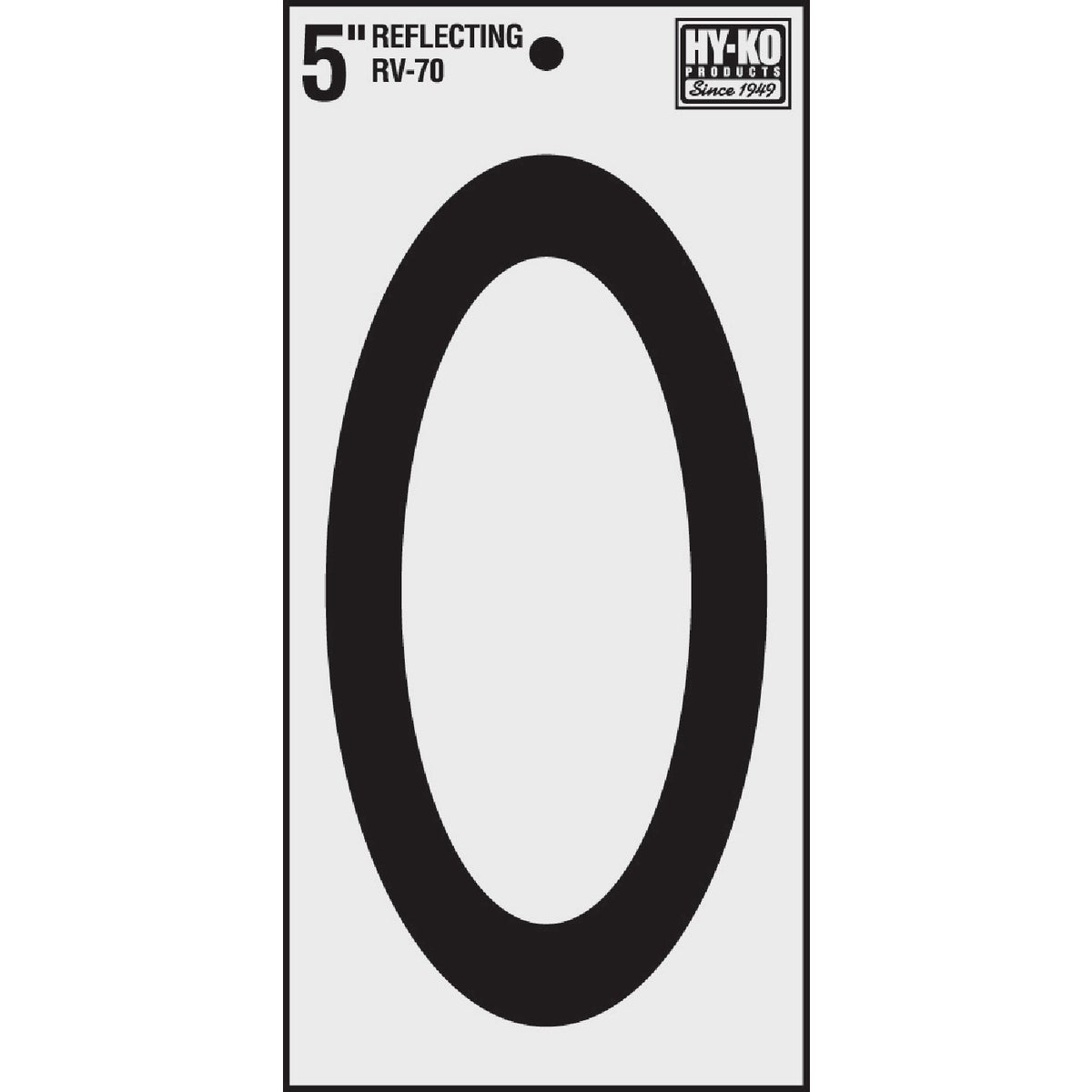 5" REFLECT NUMBER 0 - RV-70/0 by Hy Ko Prods Co