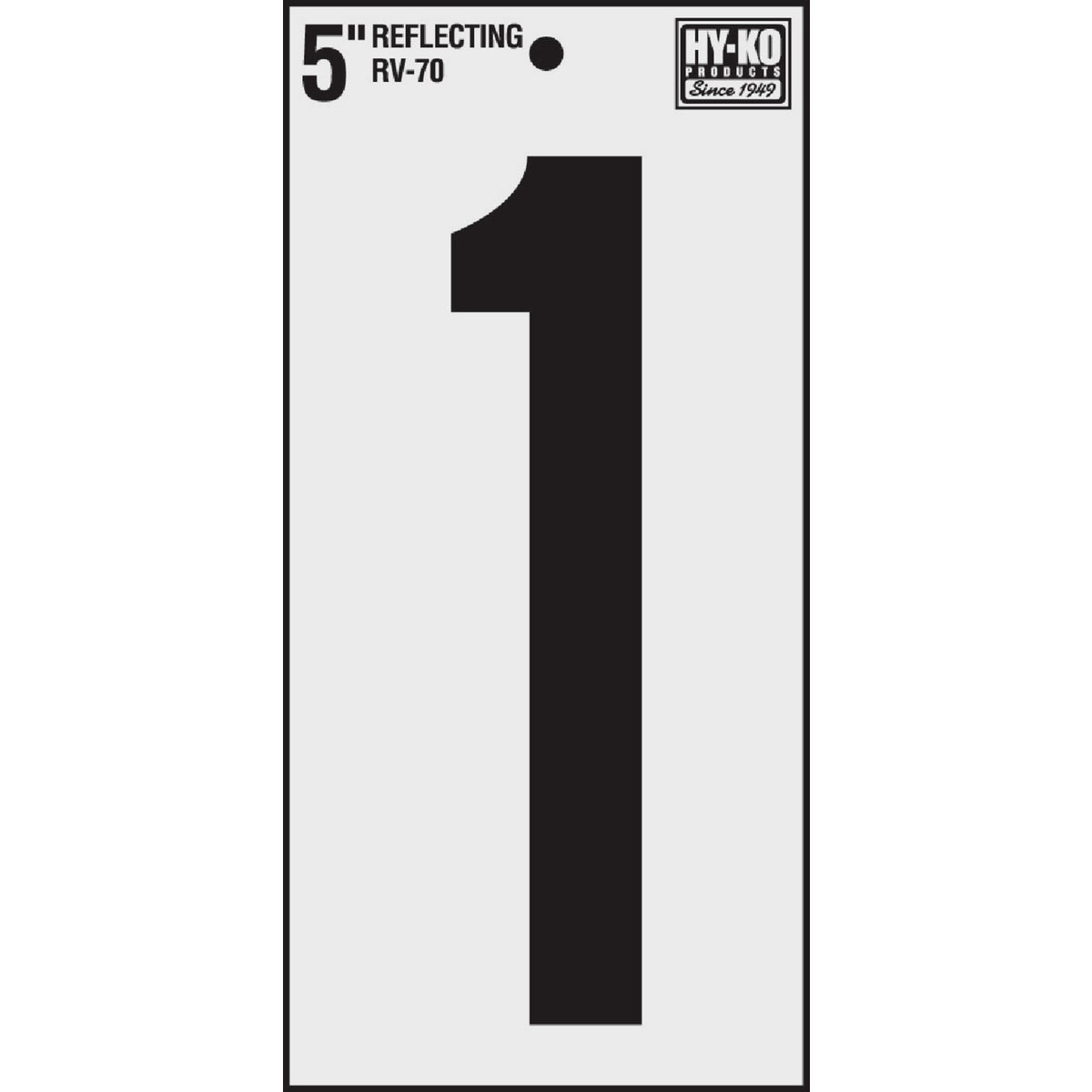 5" REFLECT NUMBER 1 - RV-70/1 by Hy Ko Prods Co