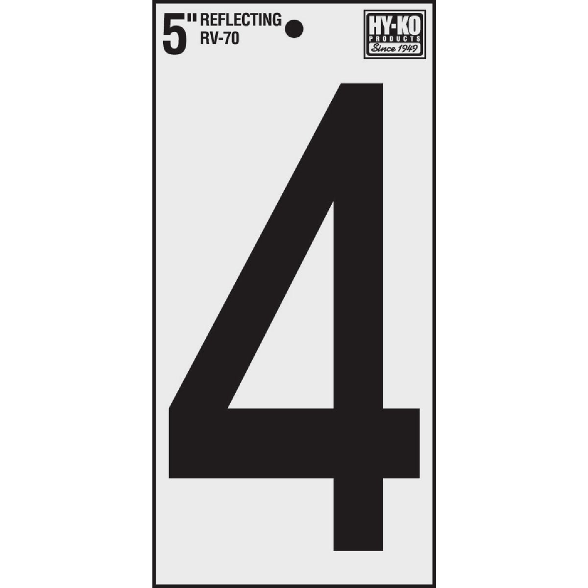5" REFLECT NUMBER 4 - RV-70/4 by Hy Ko Prods Co