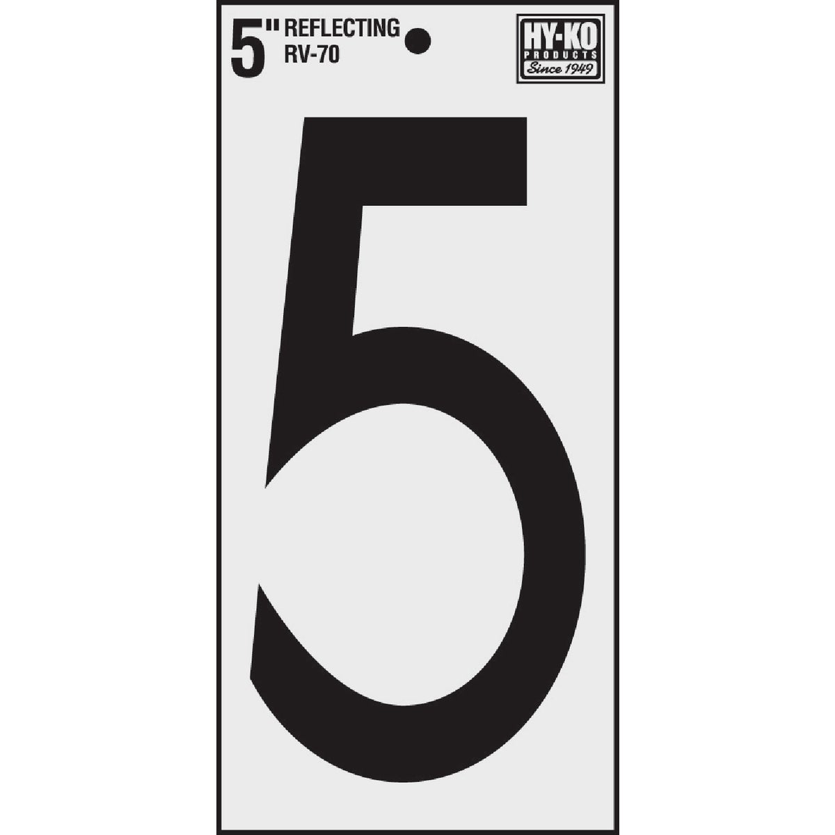 5" REFLECT NUMBER 5 - RV-70/5 by Hy Ko Prods Co