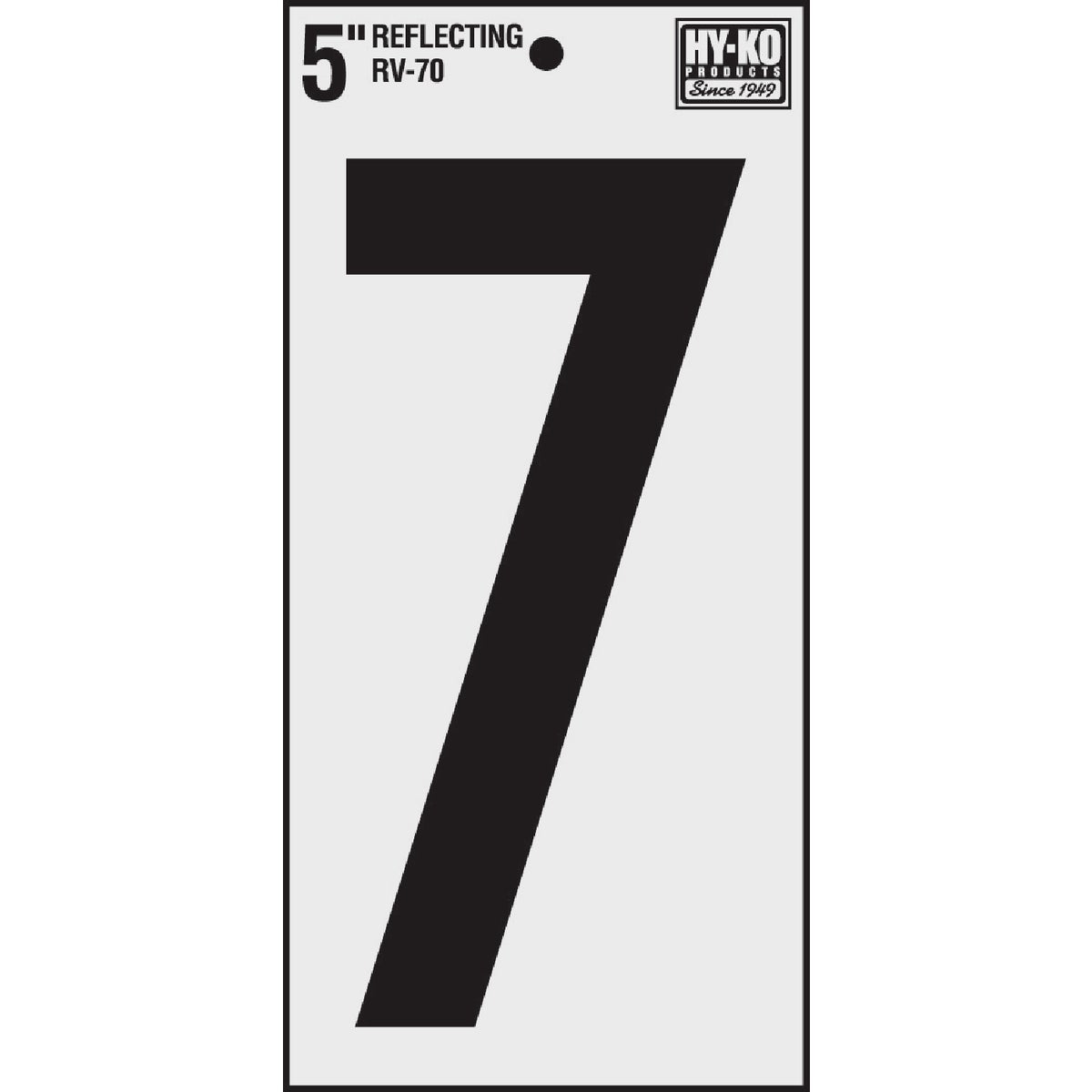 5" REFLECT NUMBER 7 - RV-70/7 by Hy Ko Prods Co
