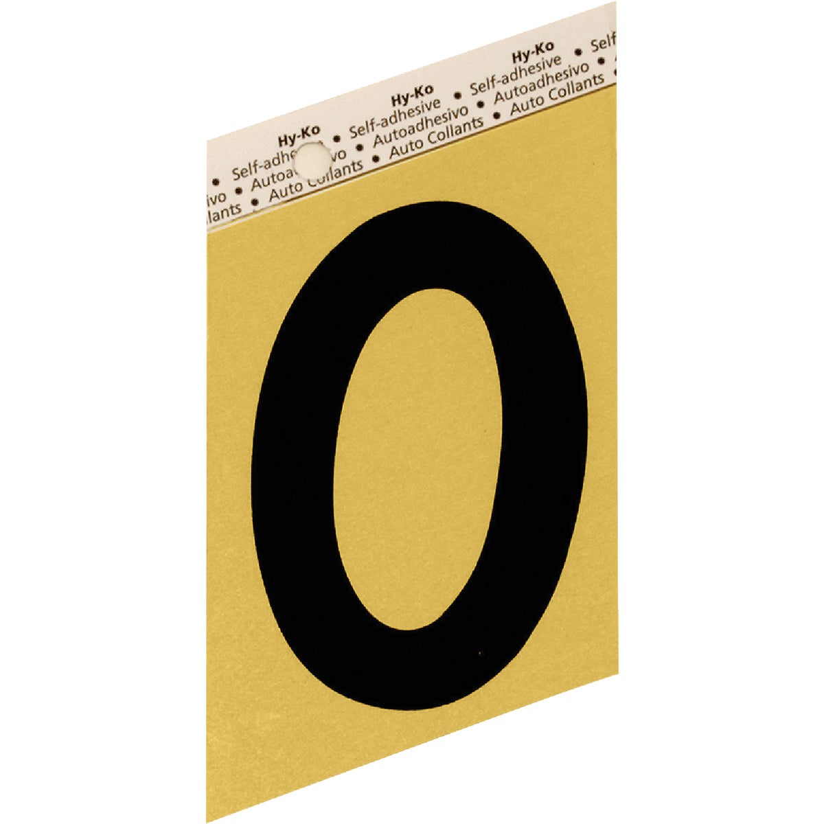 3-1/2"GOLD ALUM NUMBER 0 - GG-25/0 by Hy Ko Prods Co