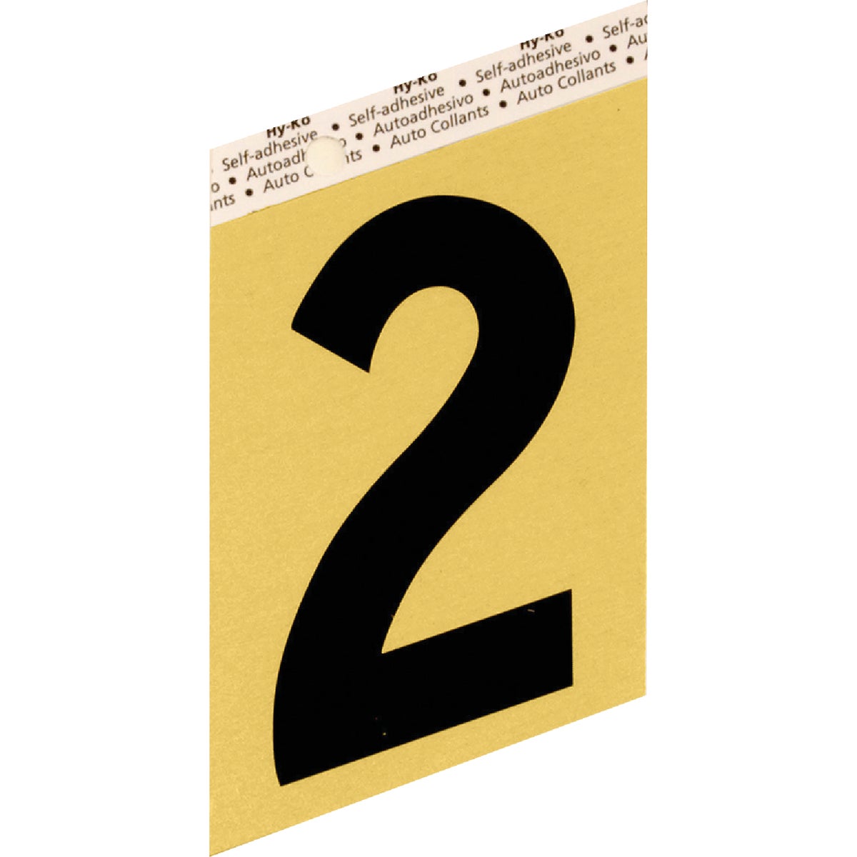 3-1/2"GOLD ALUM NUMBER 2 - GG-25/2 by Hy Ko Prods Co