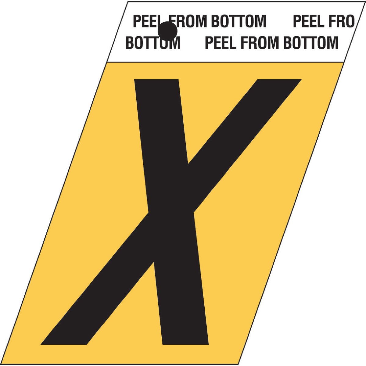 1-1/2"GOLD ALUM LETTER X - GR-10/X by Hy Ko Prods Co