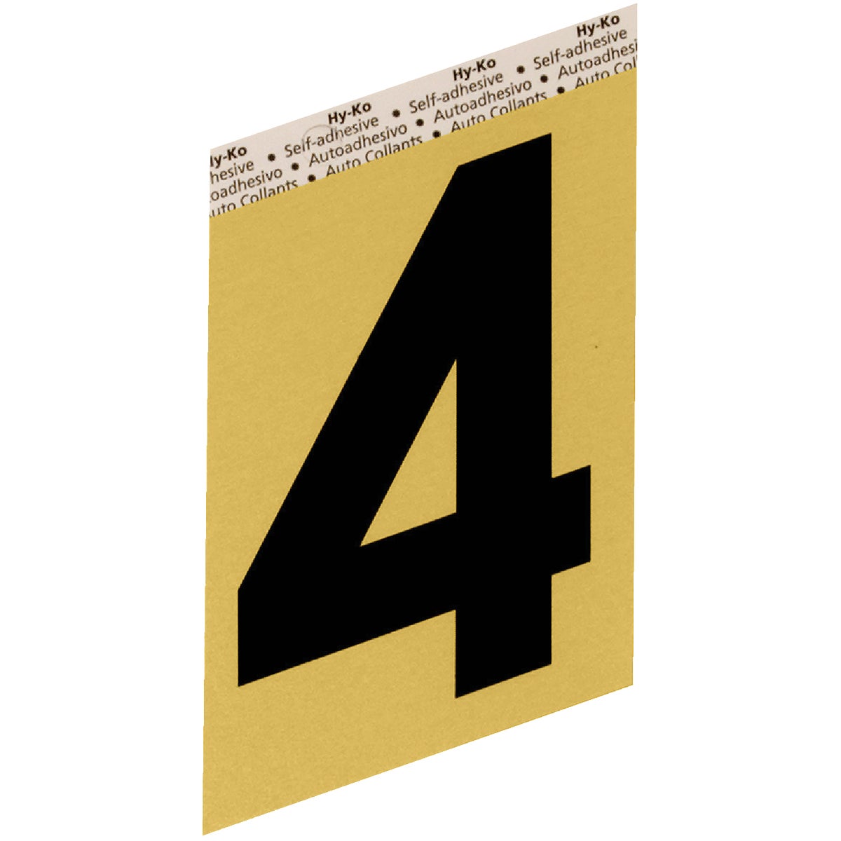 3-1/2"GOLD ALUM NUMBER 4 - GG-25/4 by Hy Ko Prods Co