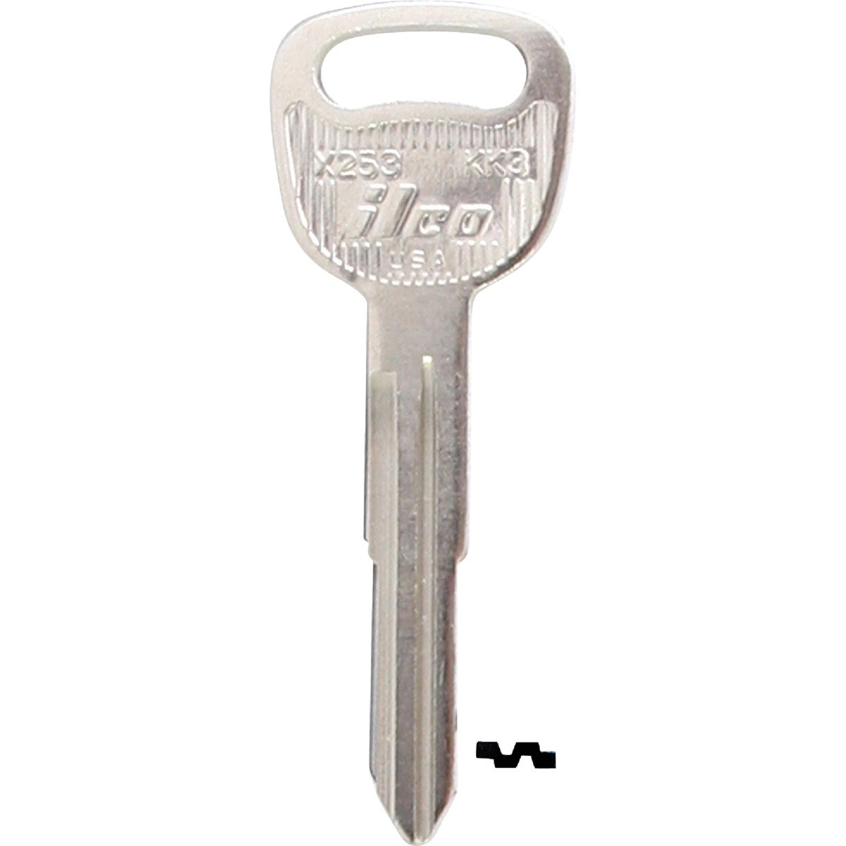 KK3 KIA AUTO KEY - X253 by Ilco Corp