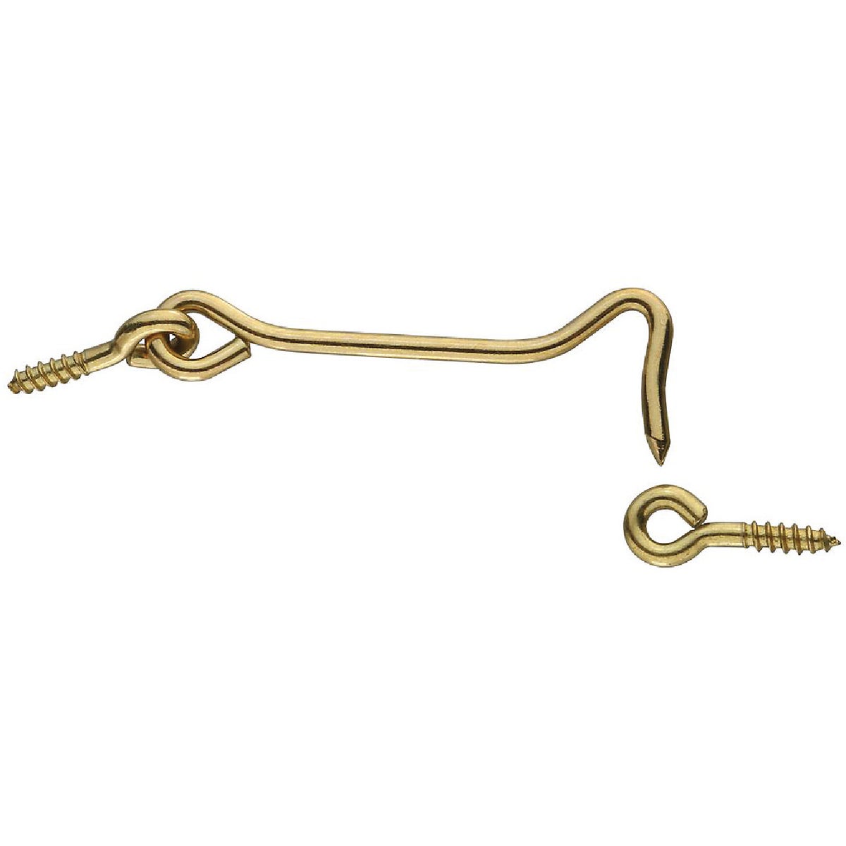 4" BRS HOOK &amp; EYE - N247742 by National Mfg Co