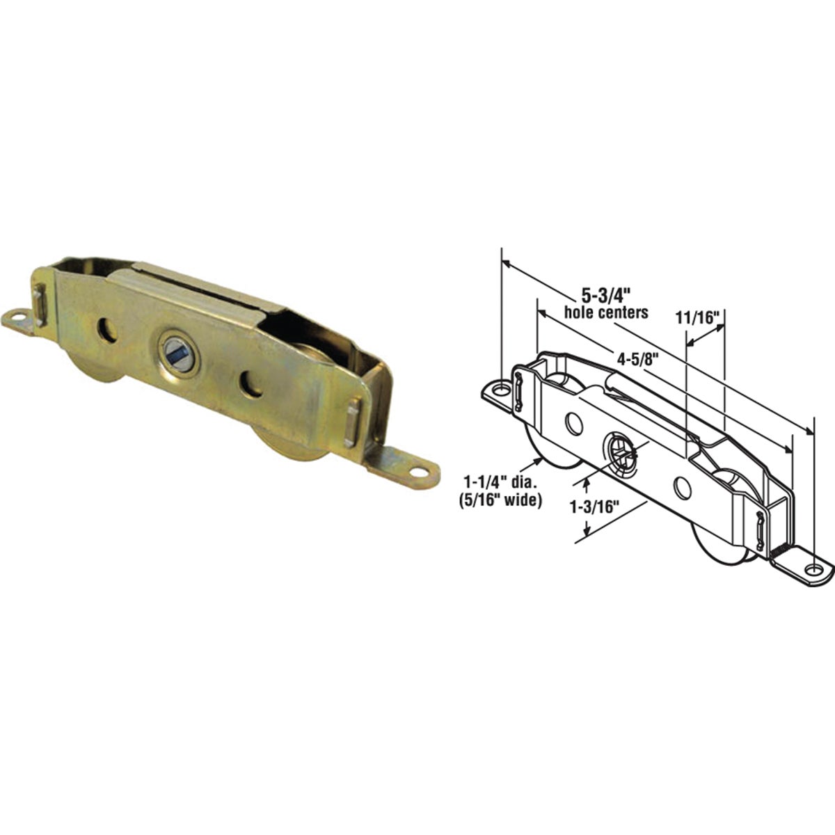 SLIDING DR TANDEM ROLLER - 13808-S by Prime Line Products