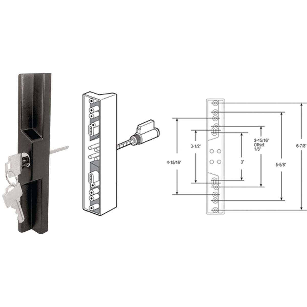 DR PULL&amp;KEYED LOCKG UNIT - 141860 by Prime Line Products